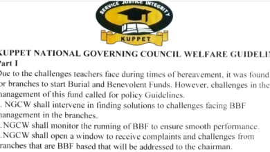 Official Kuppet BBF Guidelines For All Branches