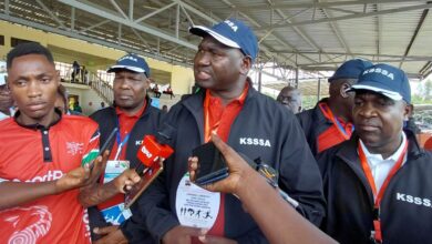 25 school Teams qualify for the 2026 East Africa School Games in Morogoro Tanzania 1 Education PS Ambassador Prof. Julius Kibet Bitok, PhD, at the opening ceremony of this year's National School Games in Jomo Kenyatta International Stadium, Mamboleo.