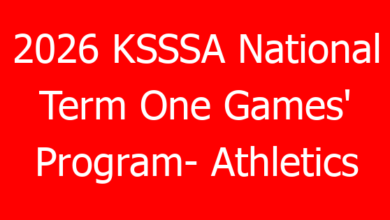 2026 KSSSA National Term One Games' Program- Athletics 1 2026 ksssa national term one games program athletics 756047 43655