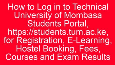 How to Log in to Technical University of Mombasa Students Portal, https://students.tum.ac.ke, for Registration, E-Learning, Hostel Booking, Fees, Courses and Exam Results 21 aitm title 1131 1780801062