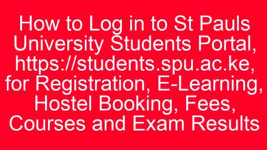 How to Log in to St Pauls University Students Portal, https://students.spu.ac.ke, for Registration, E-Learning, Hostel Booking, Fees, Courses and Exam Results 22 aitm title 1142 1780801067