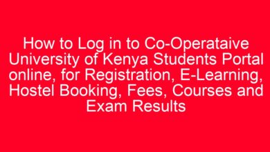 How to Log in to Co-Operataive University of Kenya Students Portal online, for Registration, E-Learning, Hostel Booking, Fees, Courses and Exam Results 34 aitm title 1260 1780801469