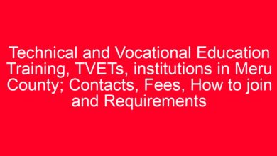 Technical and Vocational Education Training, TVETs, institutions in Meru County; Contacts, Fees, How to join and Requirements 4 aitm title 1377 1780801481