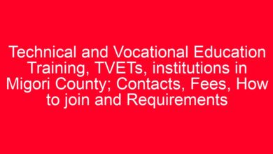 Technical and Vocational Education Training, TVETs, institutions in Migori County; Contacts, Fees, How to join and Requirements 6 aitm title 1380 1780801483