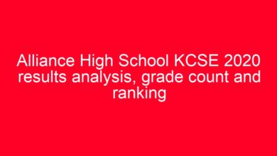 Alliance High School KCSE 2020 results analysis, grade count and ranking 18 aitm title 18438 1780801671