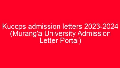 Kuccps admission letters 2023-2024 (Murang'a University Admission Letter Portal) 13 aitm title 18733 1780801675