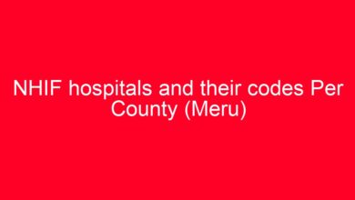 NHIF hospitals and their codes Per County (Meru) 2 aitm title 23233 1780801736