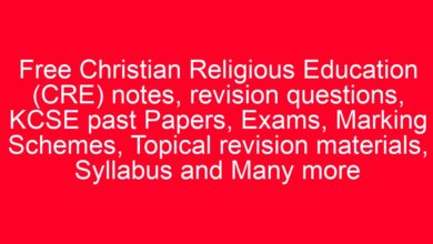 Free Christian Religious Education (CRE) notes, revision questions, KCSE past Papers, Exams, Marking Schemes, Topical revision materials, Syllabus and Many more 23 aitm title 9336 1780801600