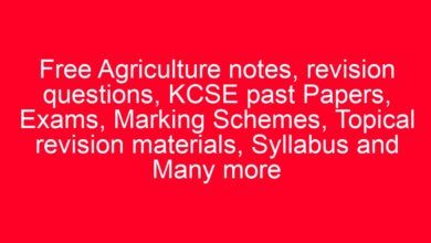 Free Agriculture notes, revision questions, KCSE past Papers, Exams, Marking Schemes, Topical revision materials, Syllabus and Many more 9 aitm title 9346 1780801605
