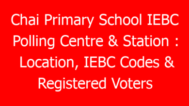 Chai Primary School IEBC Polling Centre & Station : Location, IEBC Codes & Registered Voters 6 chai primary school iebc polling centre station location iebc codes registered voters 790657 0da17
