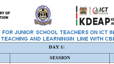 TSC Programme For Junior School Teachers’ Training On ICT Integration In Teaching And Learning in Line With CBE 1 TSC Programme For Junior School Teachers’ Training On ICT Integration In Teaching And Learning in Line With CBE