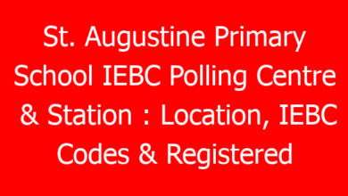 St. Augustine Primary School IEBC Polling Centre & Station : Location, IEBC Codes & Registered Voters 3 st augustine primary school iebc polling centre station location iebc codes registered voters 789782 44326